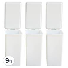 Mega Store 抽屜小物整理收納盒 一體式, 白色, 9個