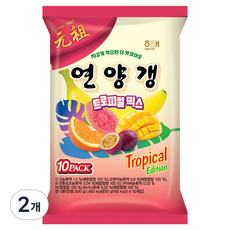 HAITAI 海太 熱帶綜合口味羊羹 10入, 2個, 500g