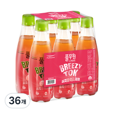 풀무원 브리지톡 피치 블랙티 제로, 350ml, 36개