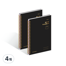 Monogram 100日身體計畫本 MG0037, PURE BLACK, 4個