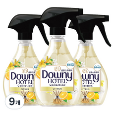 다우니 호텔 컬렉션 섬유스프레이 시트러스 향 본품, 9개, 360ml