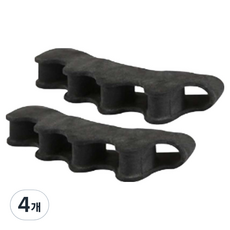 艾德拉 貼合型腳趾固定分離器 黑色, 4個