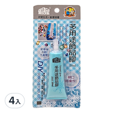 國森 多用途飾品膠 4855, 20ml, 4條