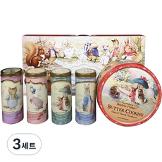 PETER RABBIT 比得兔 餅乾威化餅 餅乾禮盒, 454g丹麥黃油曲奇+100g豪華威化卷, 3套