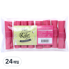 Cell Ribbon Volume Roll Star Churros 捲髮卷, 粉色, 24入