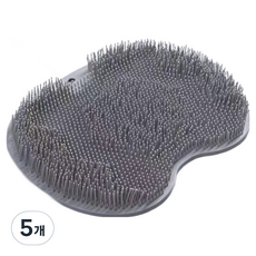재마로 논슬립 각질 제거 풋브러시 그레이, 1개입, 5개, 100g