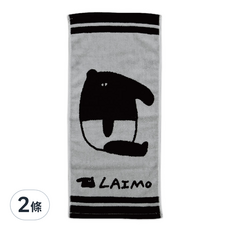 馬來貘 雙色提花毛巾 34x75cm 140g, 雙色, 2條