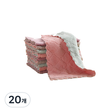 多用途吸水珊瑚絨抹布, 20個