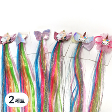 復古風假髮髮夾 6入組, 混色, 2組