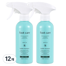 아브카 풋 케어 버블 풋샴푸 베이비코튼향, 1개입, 12개, 300ml