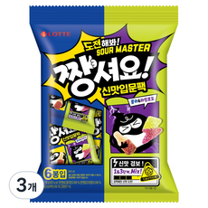 LOTTE 樂天 超酸 新手入門包, 3個, 134g