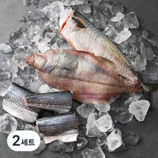부산 13번 중매인 생물 삼치 + 가자미 + 고등어 구이용 2번 세트, 850g, 2세트