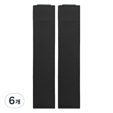 미소로운 다이어리 볼펜 홀더 S 16.5 x 3.5 x 0.5 cm, 블랙, 6개