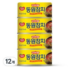 동원 김치찌개용 참치 통조림, 90g, 12개