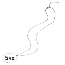 Milal Company 必需重要生命項鍊墜飾 + 掛繩十字鍊 50cm 套組, 5套