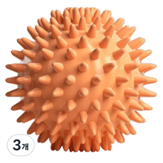 伸展用筋絡按摩球 刺蝟型, 3個, 橘色