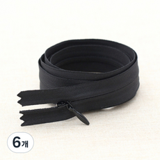 해피베어스 콘실 숨은지퍼 100cm, 블랙, 6개