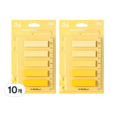 deLi 得力 Nusign 索引貼紙 5款 x 20張 黃色, 10個