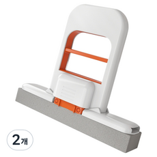 廚房手持迷你刮水器 縫隙除水清潔 橘色 + 白色, 2個