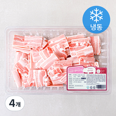 푸드랩플러스 스페인산 옛날 삼겹살 (냉동), 1kg, 4개