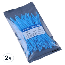 多用途高強度束線帶 TCT-300 100入, 藍色, 2個