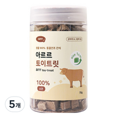 동원아르르 반려동물 토이트릿 동결건조 간식 1cm, 소간, 70g, 5개