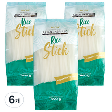 더블드래곤 라이스 누들 쌀국수면 3mm, 400g, 6개