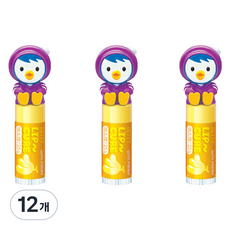 KM Pharmaceutical Pororo Petty 幼兒護唇膏, 香蕉香, 12個, 2.5g