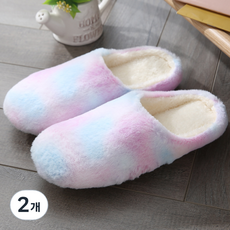 柔軟棉花糖感覺毛絨室內鞋, 紫色