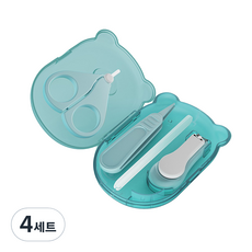 고나비 유아용 손톱깎이 6종 세트, 블루, 4세트