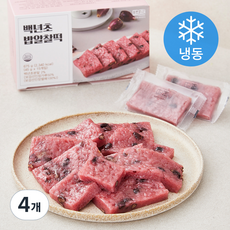 떡편 백년초 밥알찰떡 (냉동), 45g, 15개입, 4박스