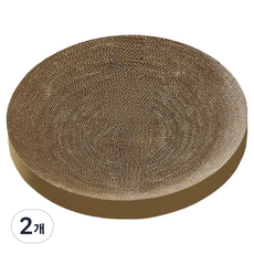 MAAH 고양이 대형 트랙볼 평판형 스크래쳐 장난감 리필 PTVC-25, 2개, 화이트