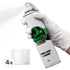 몬스터겔 초강력 끈끈이 접착제 테이프 자국 차량 스티커 제거제 300ml, 4개