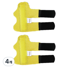 리치덕 손가락보호대 슬리브 옐로우, 4개