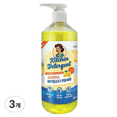 O'price 小蘇打廚房洗潔精 檸檬香, 3個, 780ml