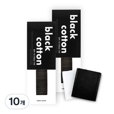 어반리브즈 블랙시트 화장솜, 70개입, 10개