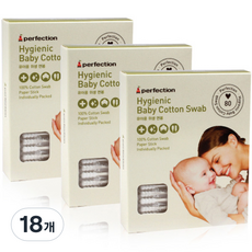 Perfection 嬰兒個人衛生棉籤, 80入, 18個