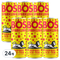 BOS 루이보스 아이스티 캔 레몬, 300ml, 24개