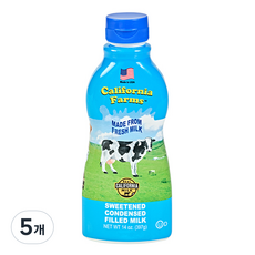 캘리포니아팜스 스위튼드 연유, 397g, 5개