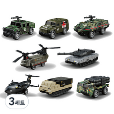 YOO&won 壓鑄軍事迷你車套組, 3套
