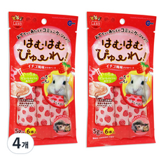 마루칸 하무하무 딸기 퓨레 소동물 간식, 30g, 4개