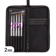 아트시크릿 859 세필 수채화 브러쉬 5종 + 패브릭 케이스, 2/0호, 0호, 1호, 2호, 3호, 2세트