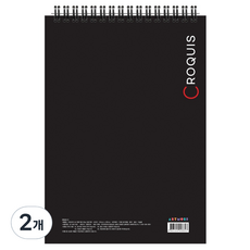 아트모아 전문가용 크로키북 105g 70p, A4, 2개