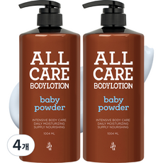 Auau All Care 身體乳 含嬰兒爽身粉香味, 4個, 1004毫升