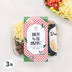 세끼판다 비프누들 샐러드, 210g, 3개