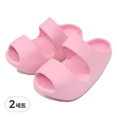 제이케이 바른자세 자세교정 발바닥 지압 균형 스트레처 더블 스트랩 양쪽착용 세트 핑크, 2세트