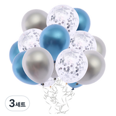 마켓감성 파티장식 풍선 15p, 타입2, 3세트