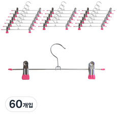 DECOSIN 塗層夾式褲架, 粉紅色, 60個