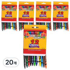 루나그린 다양한 크레파스, 20개, 12색