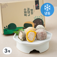 김재규우리떡연구소 명장 김재규 삼색두텁 수제떡 12입 (냉동), 720g, 1개입, 3개